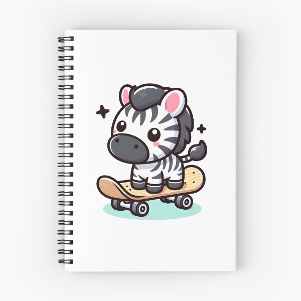 Item preview, Kawaii Zebra: A Skateboard designed and sold by CanvasCutie.