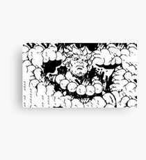 Rage of the fighter Canvas Print
