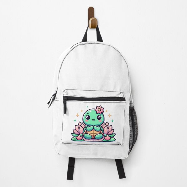 Item preview, Kawaii Turtle With Lotus Flower designed and sold by CanvasCutie.