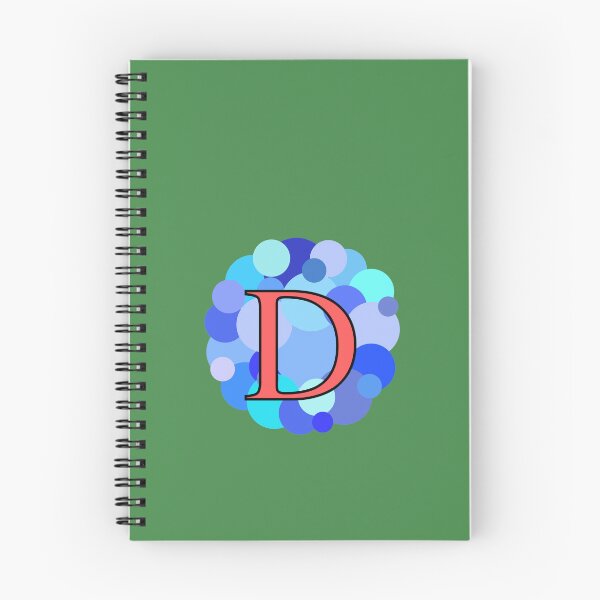 Item preview, Blue Bubbles Upper Case Letter D Monogram designed and sold by MGonline.