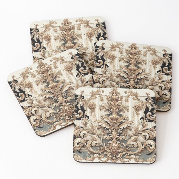 Item preview, Gold & Cream Baroque & Damask designed and sold by DesignsByPrnces.