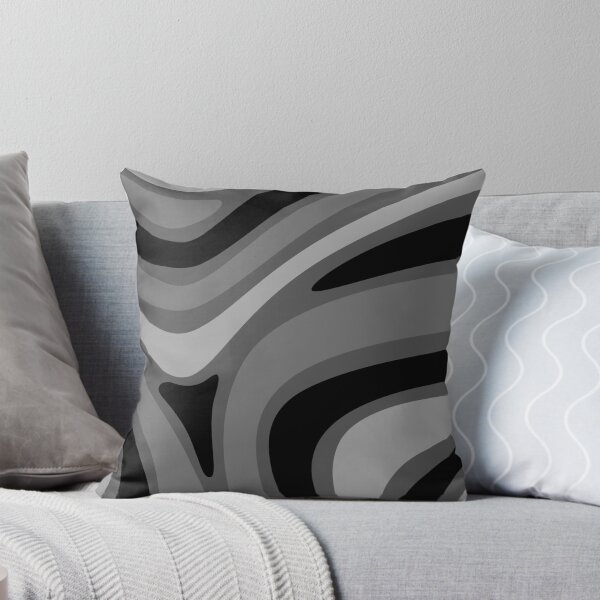 Item preview,  Retro Swirl Abstract Pattern (Black) designed and sold by MaizzArts.