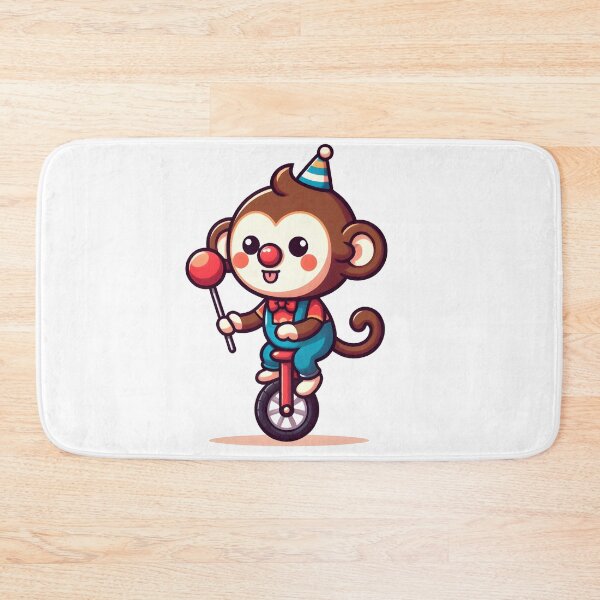 Item preview, Kawaii Monkey With Clown Nose designed and sold by CanvasCutie.