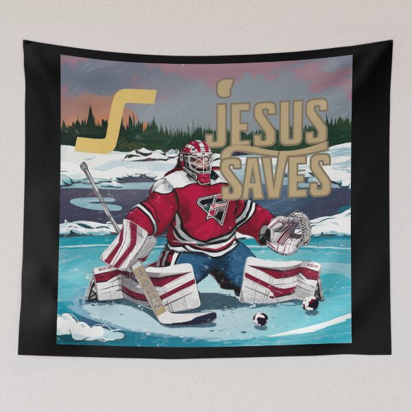 Item preview, JESUS SAVES FUNNY GOALKEEPER  designed and sold by Obinne.