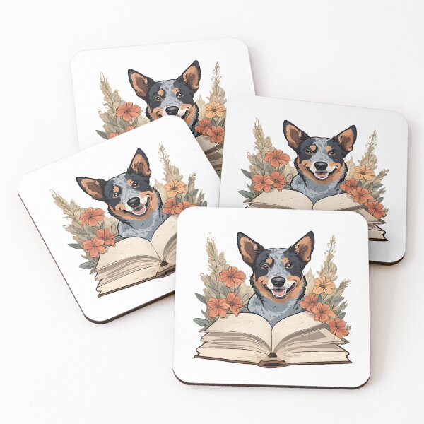 Item preview, Florisitc flowers Dog Australian Cattle Dog  designed and sold by GoodyPaws.