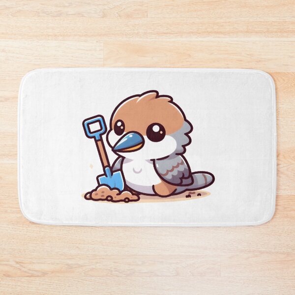 Item preview, Kawaii Kookaburra With Tiny Shovel designed and sold by CanvasCutie.