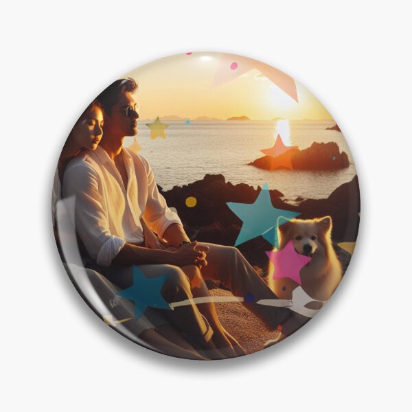 Item preview, Beach Serenity: Couple's Retreat/ Tranquil Seaside Lovers designed and sold by choder61.