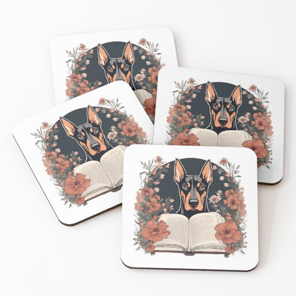 Item preview, Florisitc flowers Dog Doberman designed and sold by GoodyPaws.