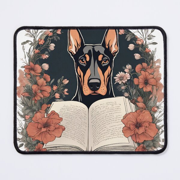 Item preview, Florisitc flowers Dog Doberman designed and sold by GoodyPaws.