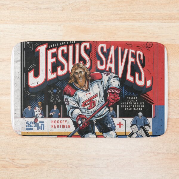 Item preview, Jesus Saves Ice Hockey  designed and sold by Obinne.