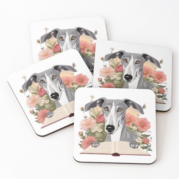 Item preview, Florisitc flowers Dog Greyhound designed and sold by GoodyPaws.