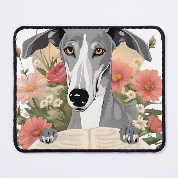 Item preview, Florisitc flowers Dog Greyhound designed and sold by GoodyPaws.