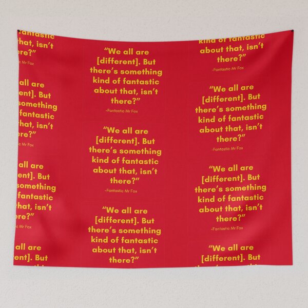Item preview,  Wes Anderson Fantastic Mr Fox Quote designed and sold by CreativeCanvas6.