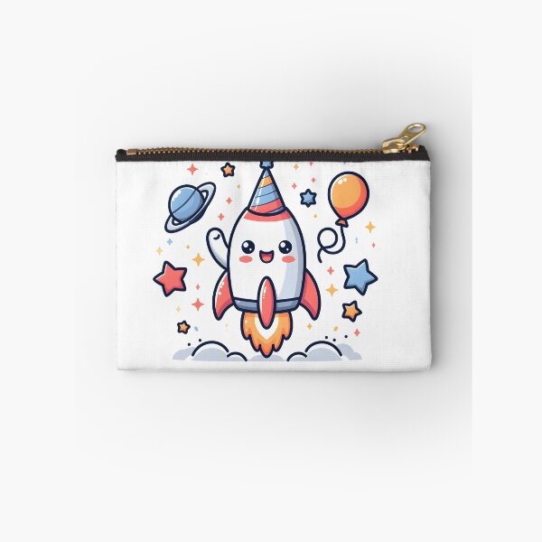Aperçu de l'œuvre Fusée Kawaii : Chapeau de fête créée et vendue par CanvasCutie.