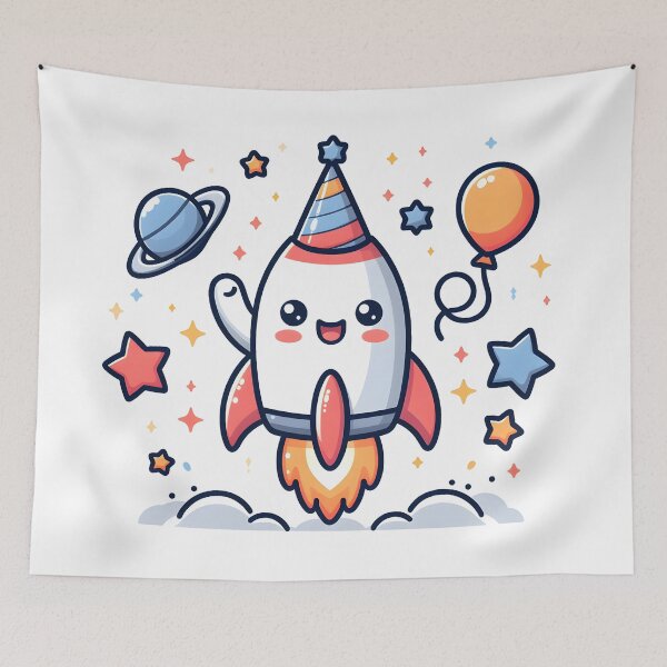 Item preview, Kawaii Rocket: Party Hat designed and sold by CanvasCutie.