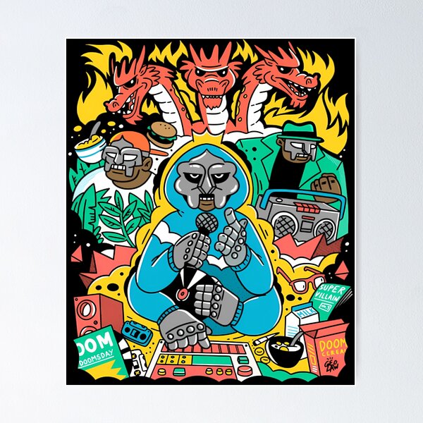 Vista previa del artículo con la obra «rapero doom hip hop», diseñado y vendido por DerekThomas5.