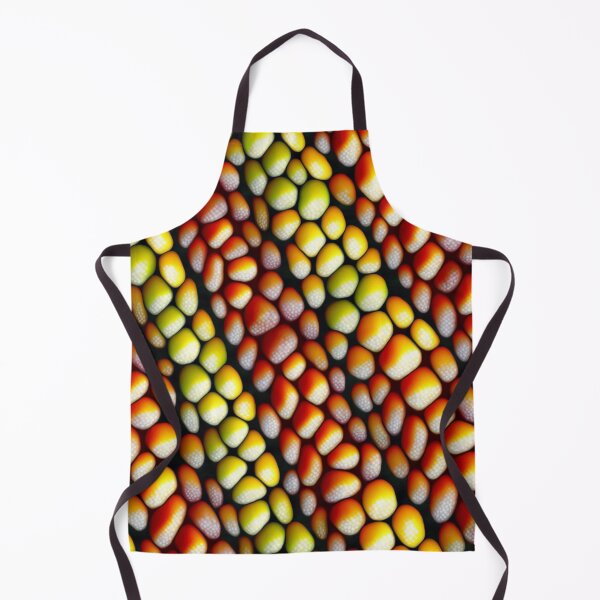 Item preview, Fantasy pattern yellow red colorful circles lines surfaces corn kernel lizard skin designed and sold by G-M-Designs.