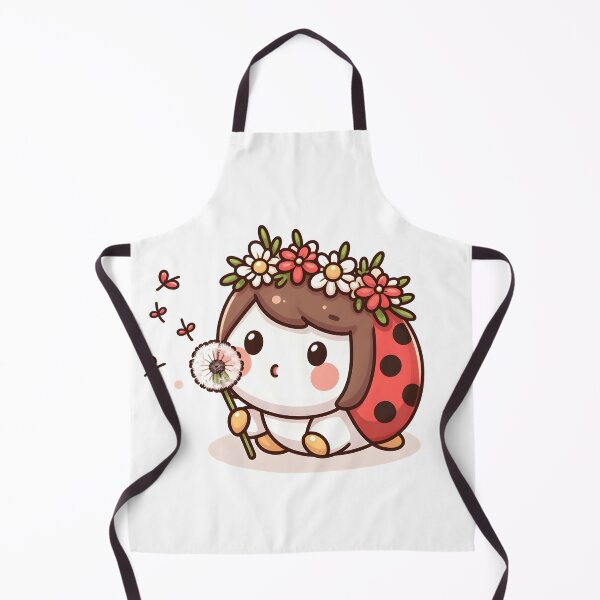 Item preview, Kawaii Ladybug: Wearing A Flower Crown designed and sold by CanvasCutie.