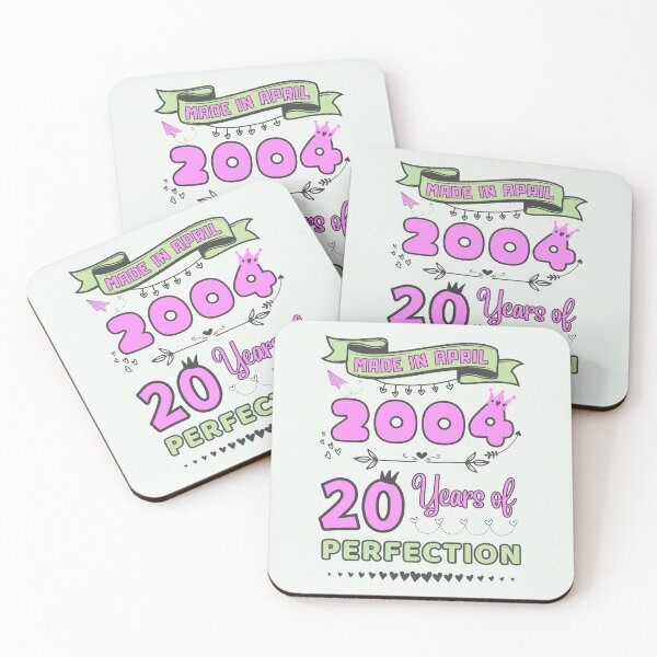 Item preview, Made in april 2004 20 Years of Perfection, 20th Birthday mug, Officially 20, Women Birthday mug, Personalized 20th Birthday Gift designed and sold by amchtakkosa1.