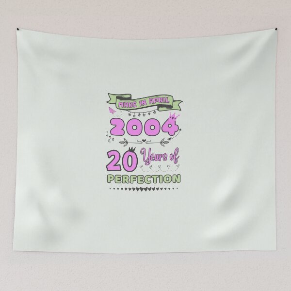 Item preview, Made in april 2004 20 Years of Perfection, 20th Birthday mug, Officially 20, Women Birthday mug, Personalized 20th Birthday Gift designed and sold by amchtakkosa1.