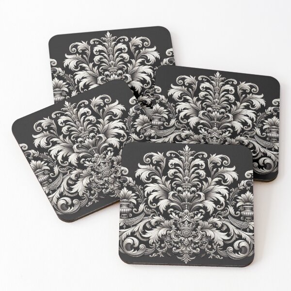 Item preview, Black & White Baroque & Damask designed and sold by DesignsByPrnces.