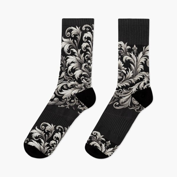 Item preview, Black & White Baroque & Damask designed and sold by DesignsByPrnces.