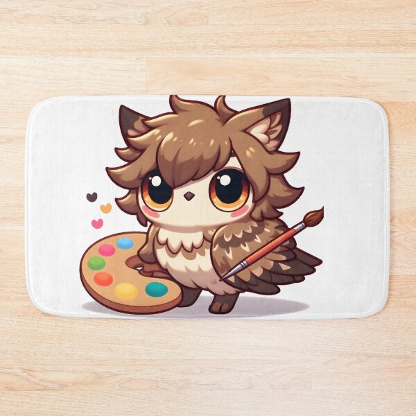 Item preview, Kawaii Xenops With An Artist'S Palette designed and sold by CanvasCutie.