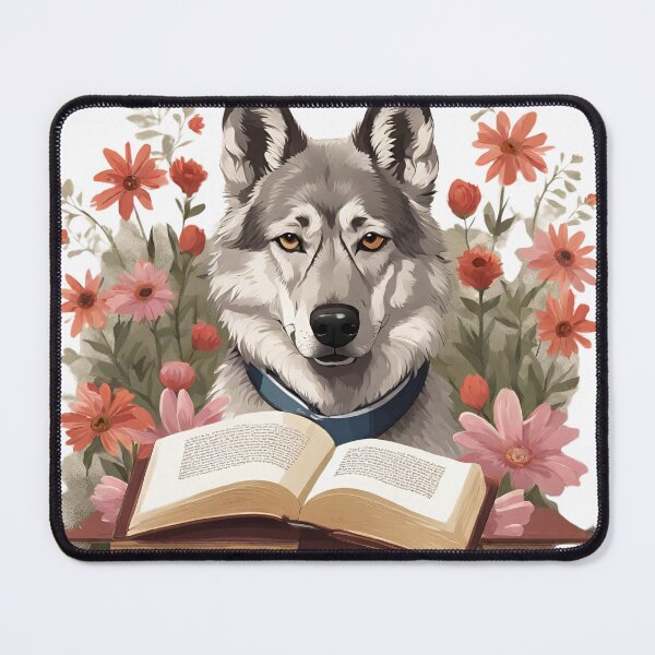 Item preview, Florisitc flowers Dog Czechoslovakian Wolfdog Dog and Books designed and sold by GoodyPaws.