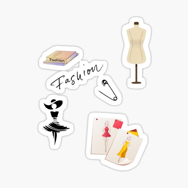 Item preview, Fashion designer stickers designed and sold by Pin-appple.