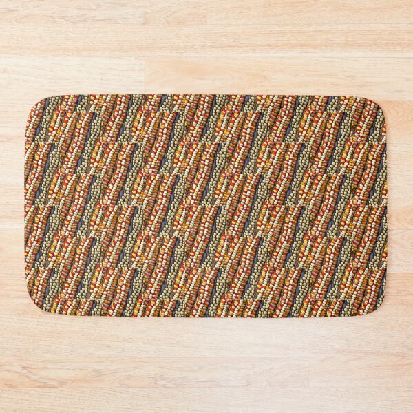 Item preview, Fantasy pattern yellow red colorful circles lines surfaces corn kernel lizard skin designed and sold by G-M-Designs.