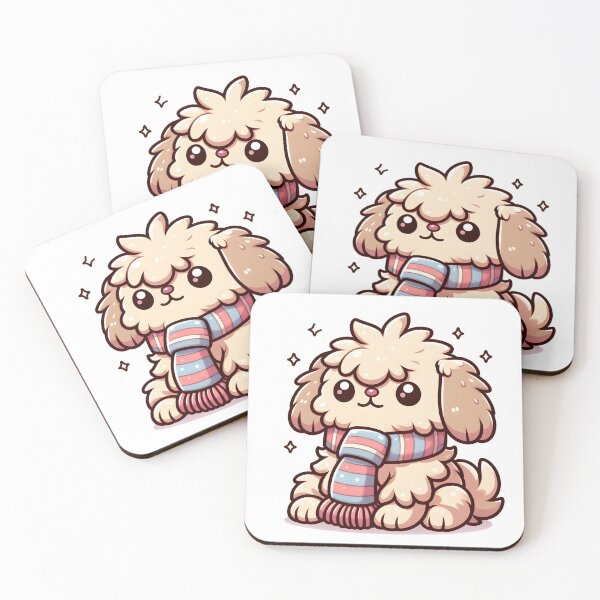 Item preview, Kawaii Fluffy Griffon With Scarf designed and sold by CanvasCutie.