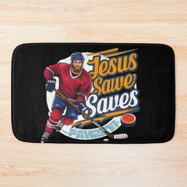 Item preview, FUNNY JESUS SAVES QOUTE HOCKEY  designed and sold by Obinne.