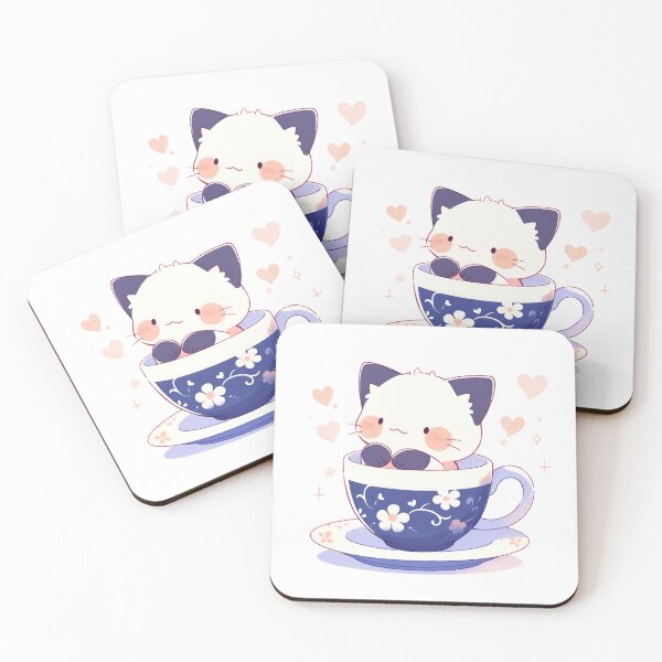 Item preview, Kitty in a Tea Cup-2 designed and sold by CrownArtCraft.