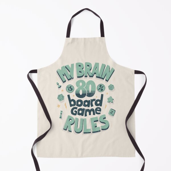 Item preview, My brain is 80% board game rules (green) designed and sold by Anti-Style.