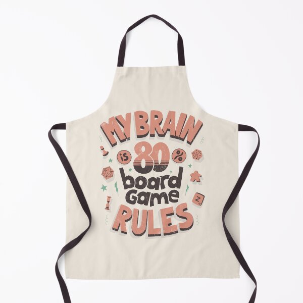 Item preview, My brain is 80% board game rules (pink) designed and sold by Anti-Style.