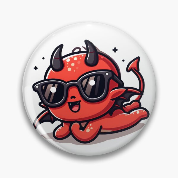 Item preview, Kawaii Chirpy Demon With Sunglasses designed and sold by CanvasCutie.