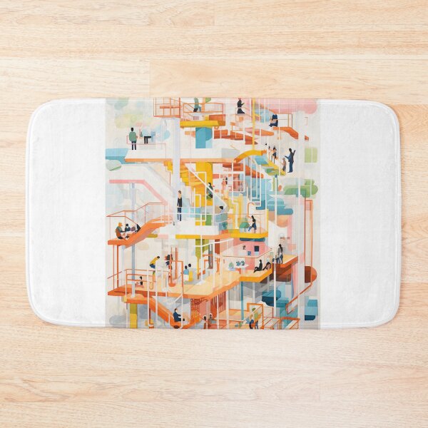 Item preview, Abstract Connectivity Watercolor 34 of 39 designed and sold by TheBrainArt.