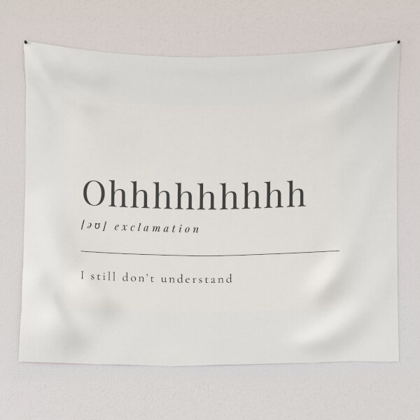 Item preview, Funny Aesthetic Dictionary Definition 'Ohhhh' designed and sold by CreativeCanvas6.