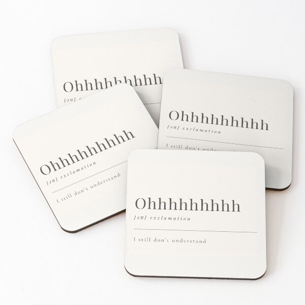 Item preview, Funny Aesthetic Dictionary Definition 'Ohhhh' designed and sold by CreativeCanvas6.