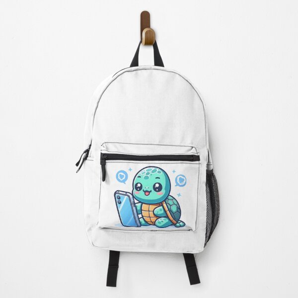 Item preview, Kawaii Turtle With Smartphone designed and sold by CanvasCutie.