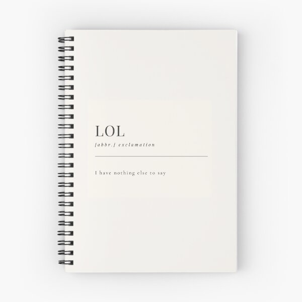 Item preview, Funny Aesthetic Dictionary Definition 'LOL' designed and sold by CreativeCanvas6.