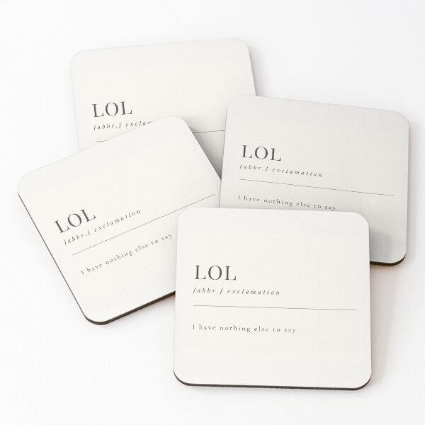 Item preview, Funny Aesthetic Dictionary Definition 'LOL' designed and sold by CreativeCanvas6.