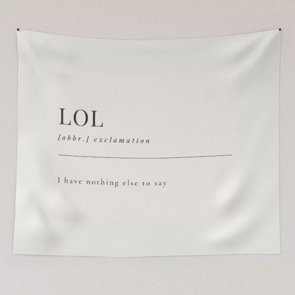 Item preview, Funny Aesthetic Dictionary Definition 'LOL' designed and sold by CreativeCanvas6.