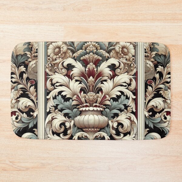 Item preview, Teal, Burgundy & Cream Baroque & Damask designed and sold by DesignsByPrnces.