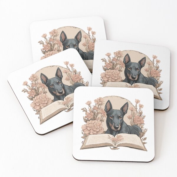 Item preview, Floristic flowers Dog Kelpie Dog and Books designed and sold by GoodyPaws.