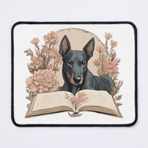 Item preview, Floristic flowers Dog Kelpie Dog and Books designed and sold by GoodyPaws.