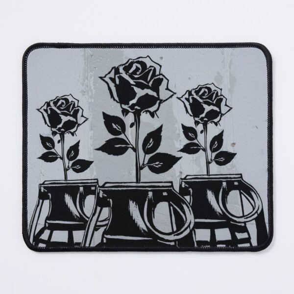 Item preview, Grenades And Flowers Stencil Graffiti designed and sold by Bomax121.