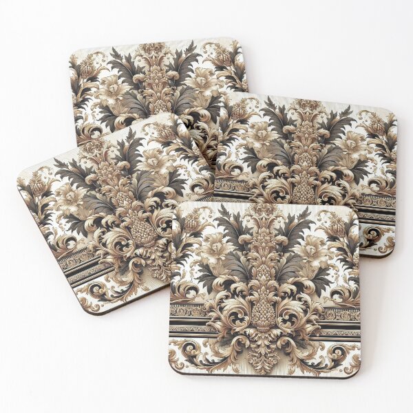Item preview, Gold & Cream Baroque & Damask designed and sold by DesignsByPrnces.