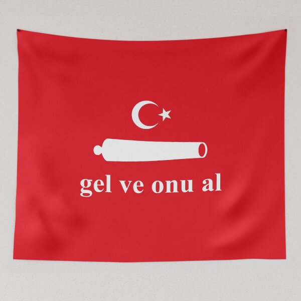 Item preview, 1st red Turkish CATI Flag (kırmızı türk 'gel ve al' bayrağı) designed and sold by JonathanR1994.