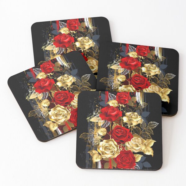 Item preview, Picturesque composition with golden roses designed and sold by Blackmoon9.
